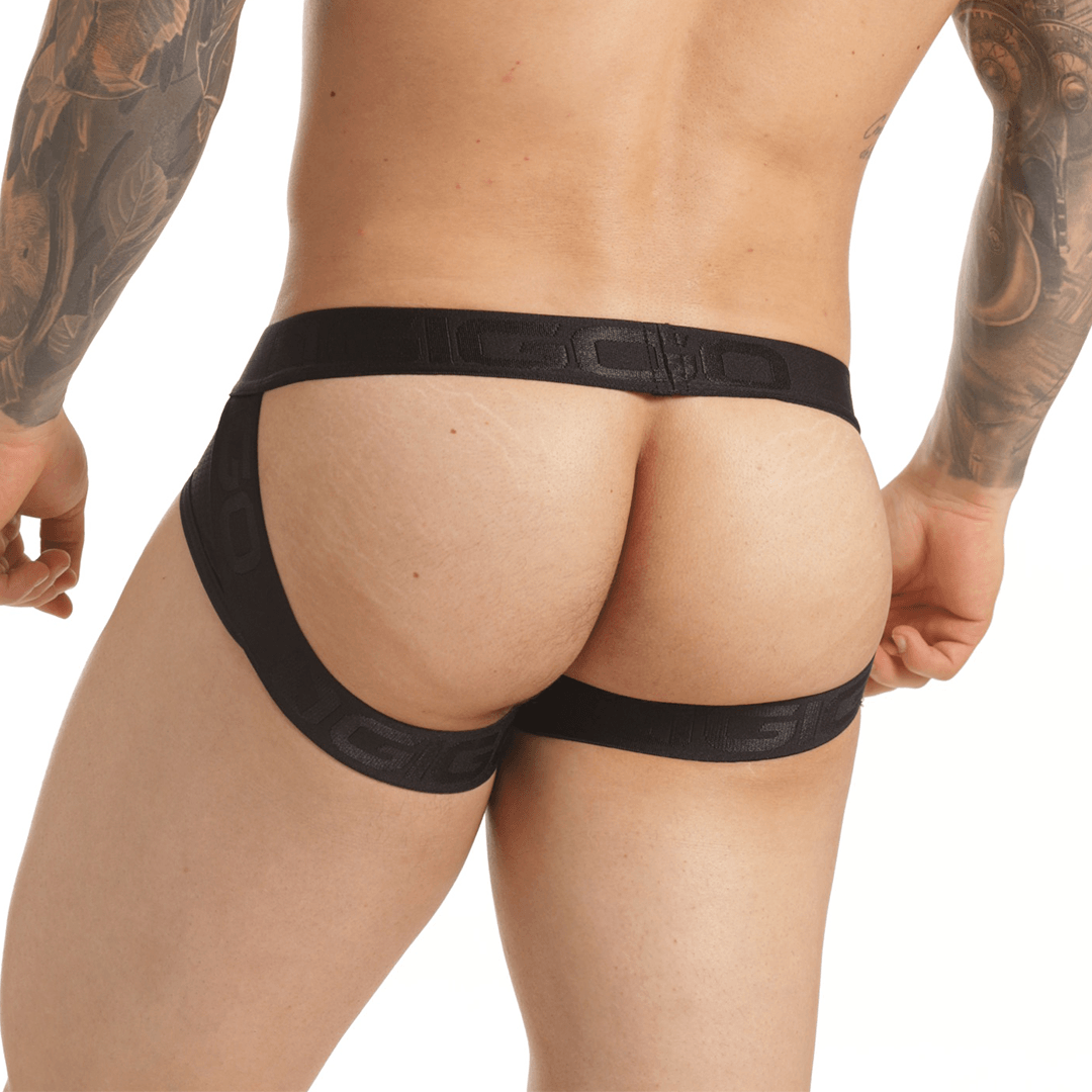 INSUPERABLE BLACK BRIEF JOCKSTRAP - Gigo Underwear & MensWear