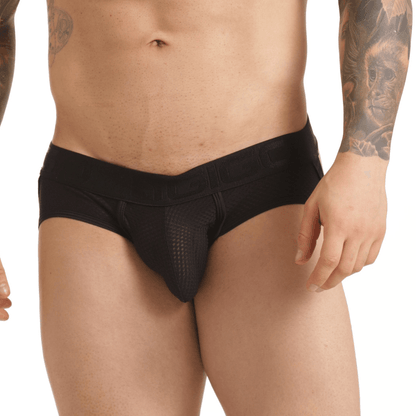 INSUPERABLE BLACK BRIEF JOCKSTRAP - Gigo Underwear & MensWear