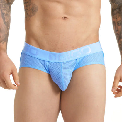 Insuperable Blue Brief Jockstrap on model by Gigo Underwear