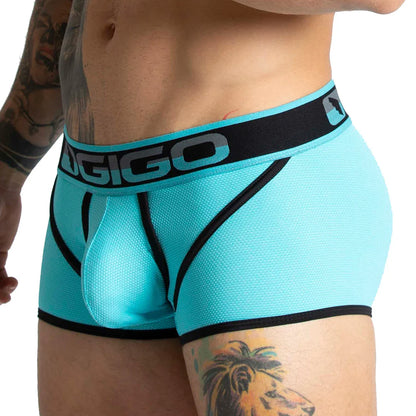 Karma Blue Trunk back view by Gigo Underwear