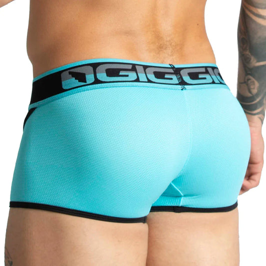 Karma Blue Trunk front view by Gigo Underwear