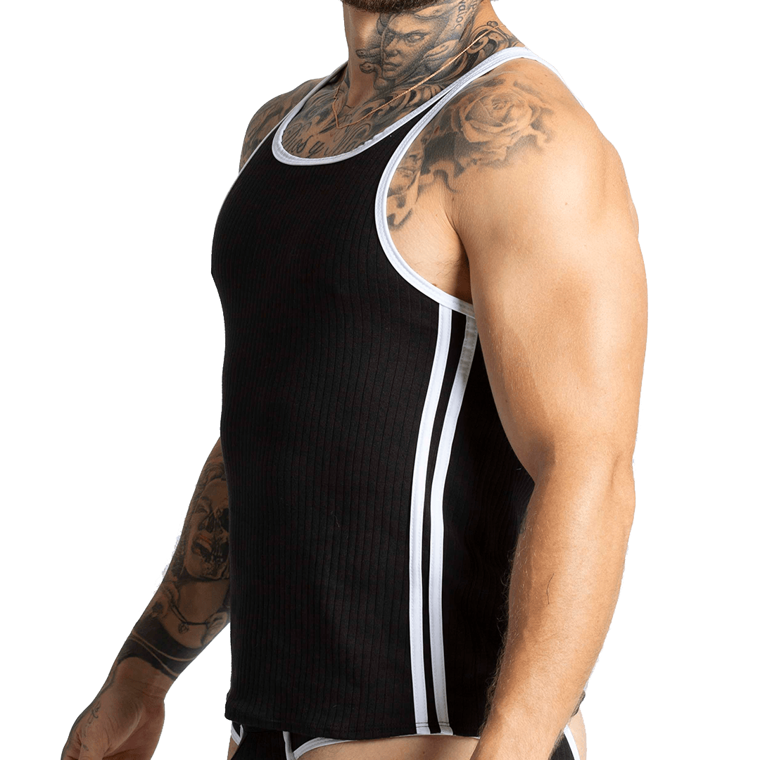 KHANAL BLACK TANK - Gigo Underwear & MensWear