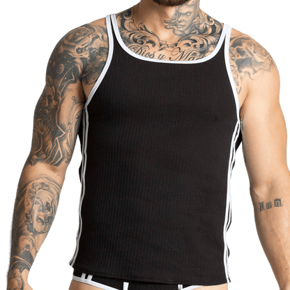 KHANAL BLACK TANK - Gigo Underwear & MensWear