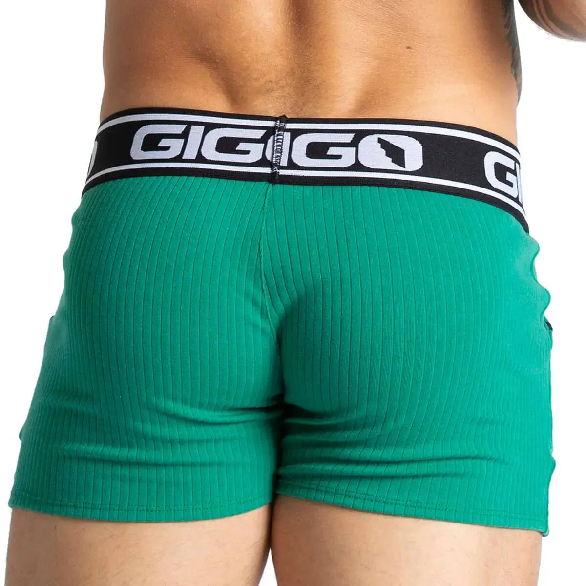 Khanal Green Short back view by Gigo Underwear