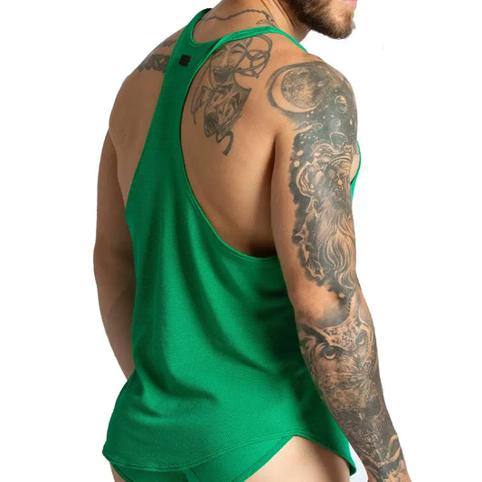 Lemon Green Tank by Gigo Underwear