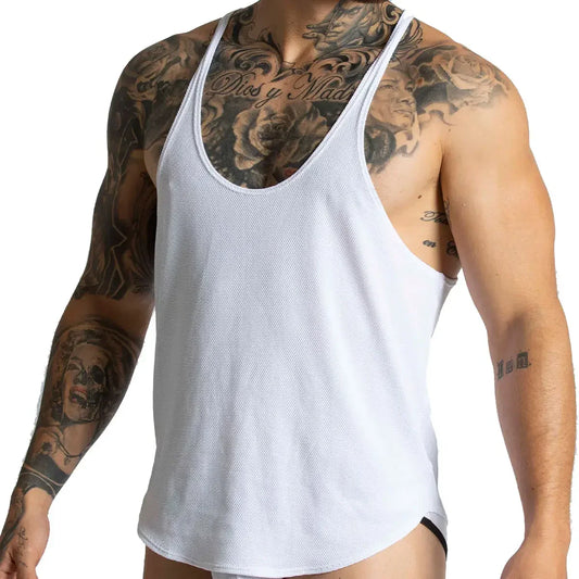 Lemon White Tank by Gigo Underwear