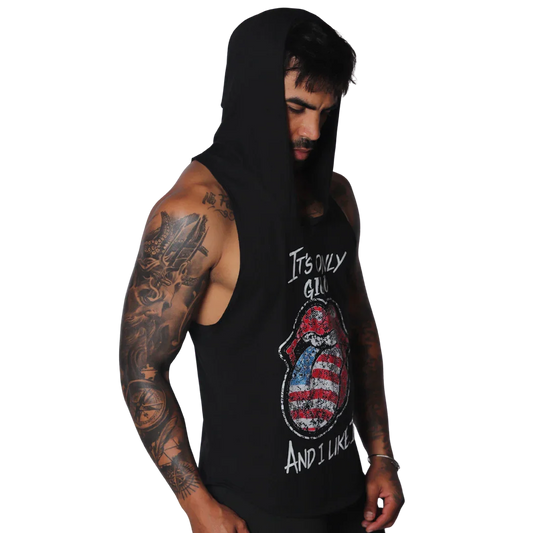 Lips Hoody Tshirt front view by Gigo Underwear