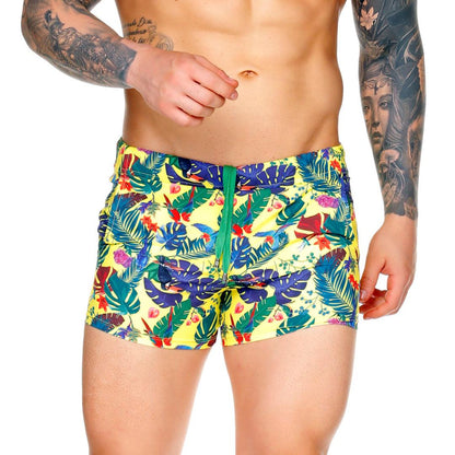 MACAWS YELLOW BEACHWEAR - Gigo Underwear & MensWear