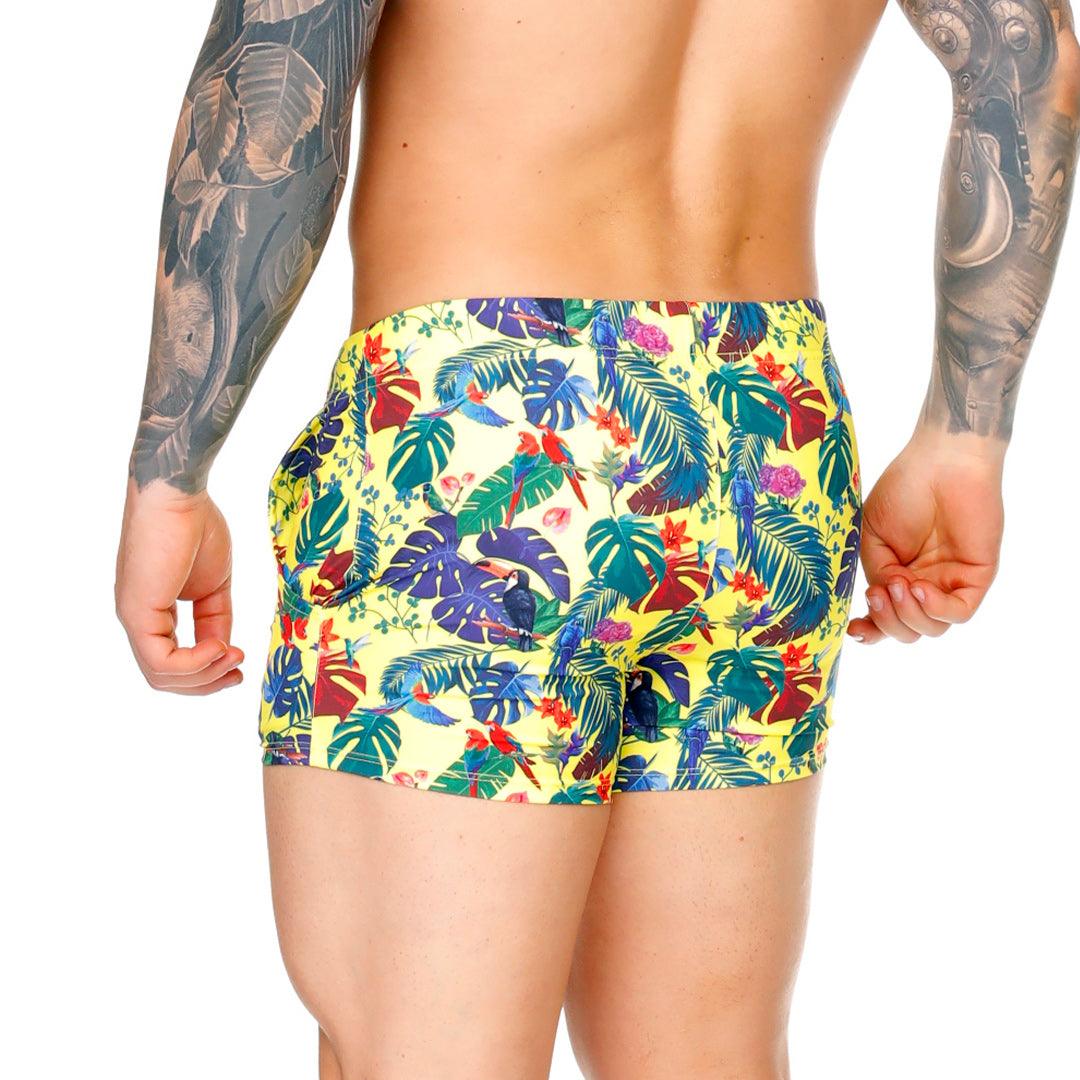 MACAWS YELLOW BEACHWEAR - Gigo Underwear & MensWear