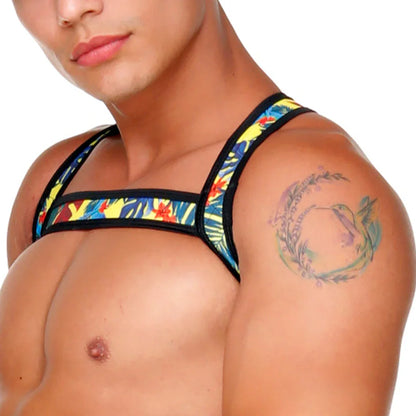 Macaws Yellow Harness back view by Gigo Underwear