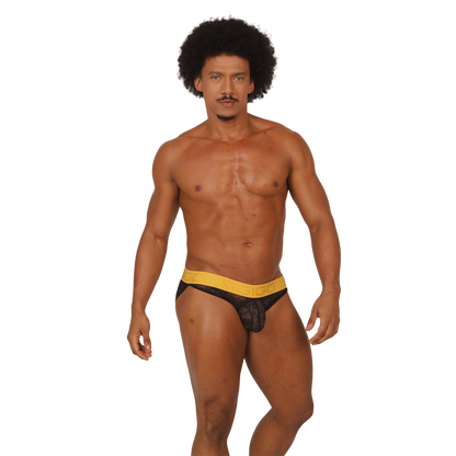 MAGNETIC BRIEF - Bold Men's Brief with Contrasting Waistband