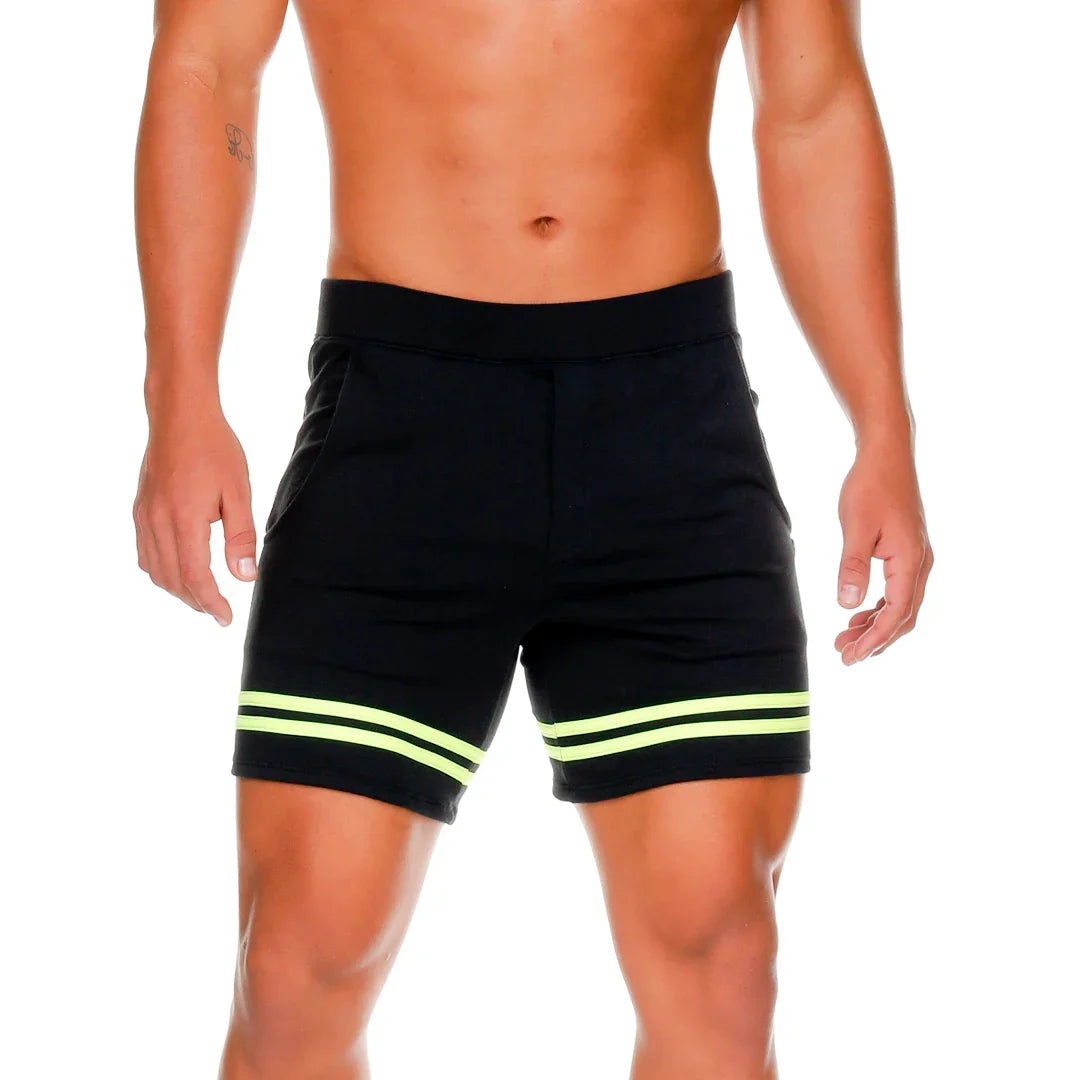 Medieval Yellow Short front view by Gigo Underwear