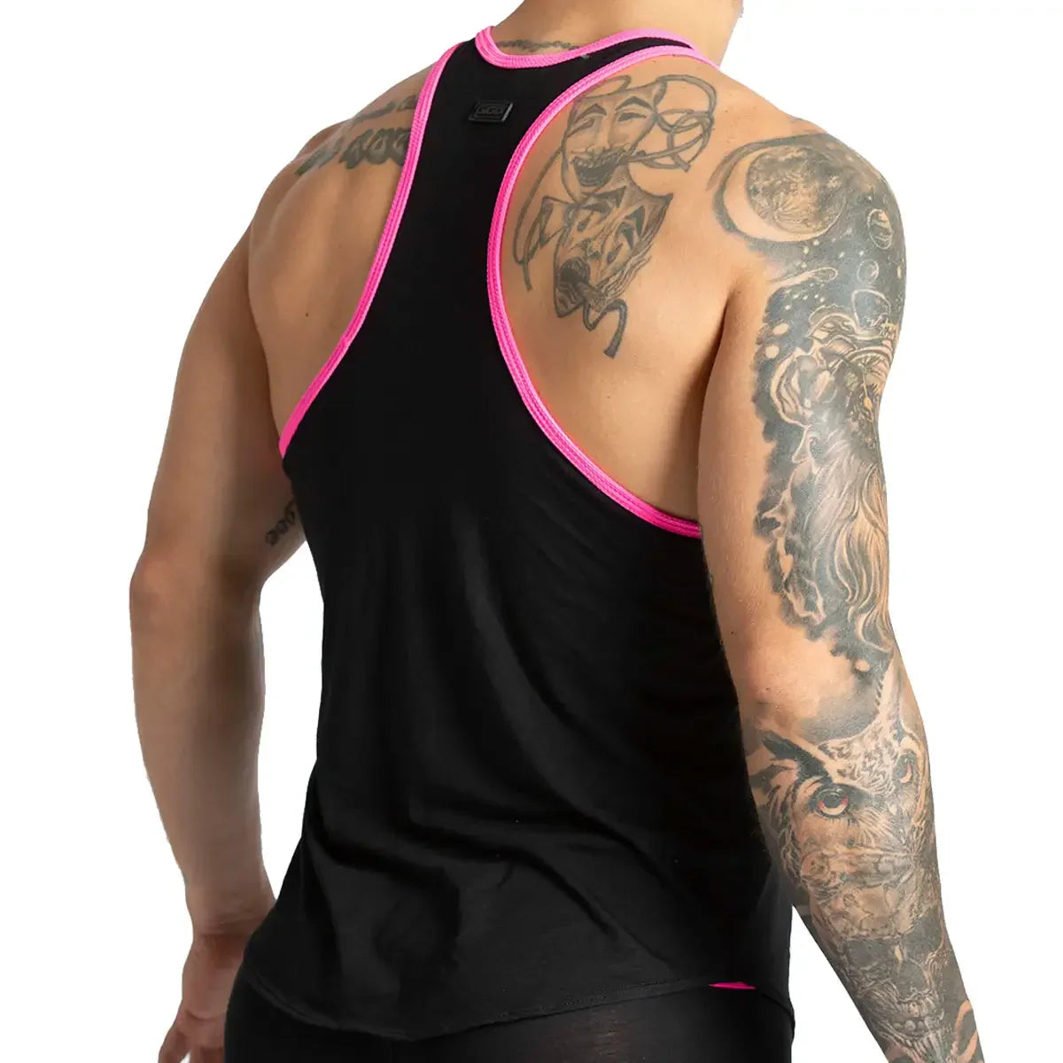 Misty Fucshia Tank front view by Gigo Underwear