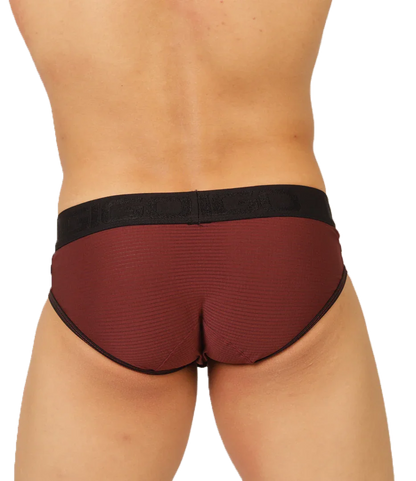 Mix Wine Brief back view by Gigo Underwear