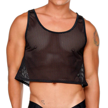 MOROCCO BLACK CROOP TOP - Gigo Underwear & MensWear