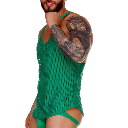 Morocco Green Tank by Gigo Underwear