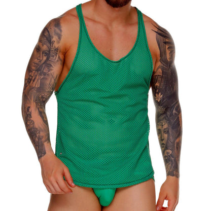 MOROCCO GREEN TANK - Gigo Underwear & MensWear