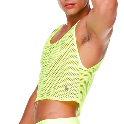 MOROCCO YELLOW CROOP TOP - Gigo Underwear & MensWear