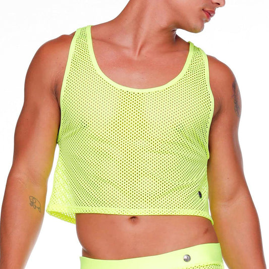 MOROCCO YELLOW CROOP TOP - Gigo Underwear & MensWear