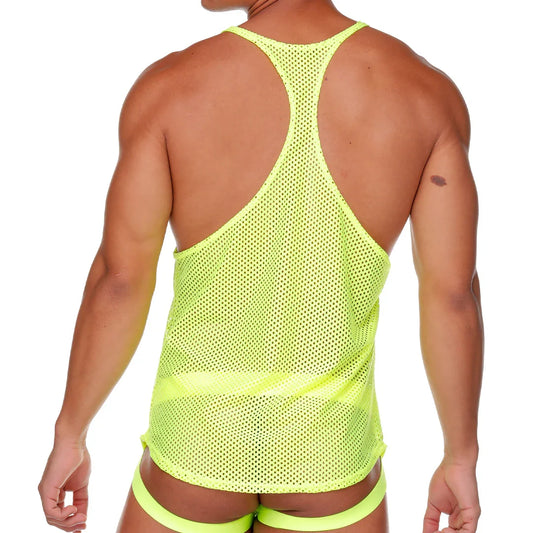 Morocco Yellow Tank front view by Gigo Underwear