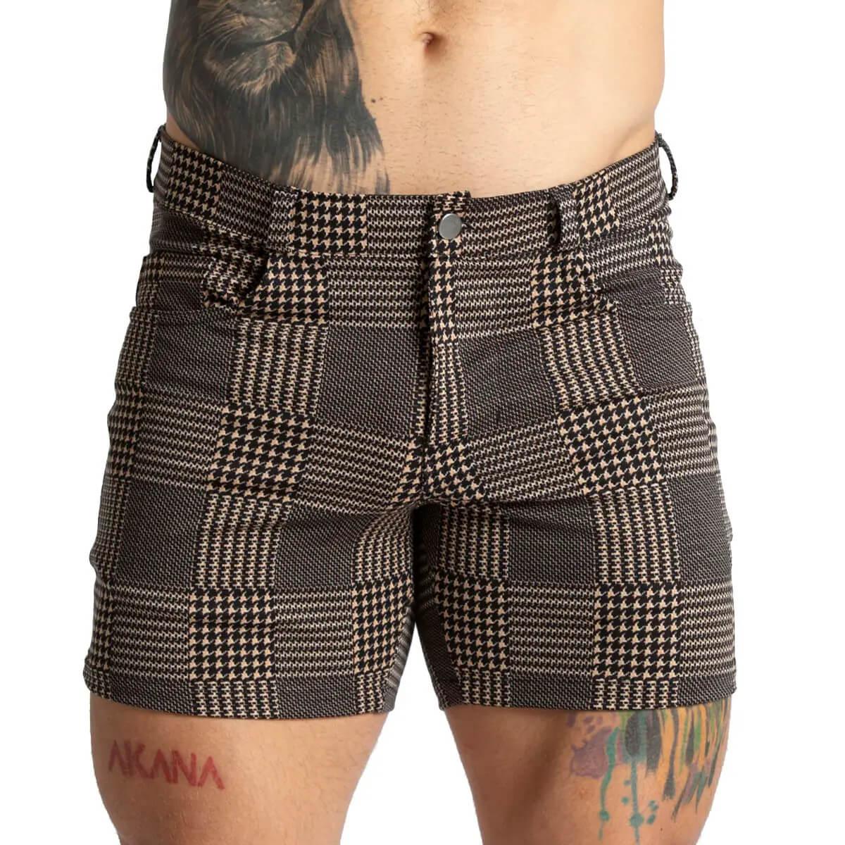 Mountain Brown Short front view by Gigo Underwear