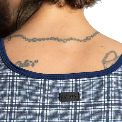 Mountain Square Tank back view by Gigo Underwear