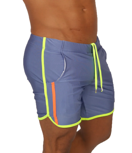 Nice Blue Beachwear front view by Gigo Underwear