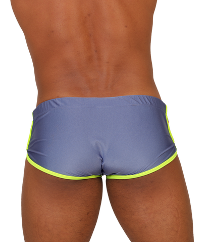 NICE BLUE SWIM TRUNK - Men's Sport Trunk with Modern Style