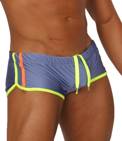 NICE BLUE SWIM TRUNK - Men's Sport Trunk with Modern Style