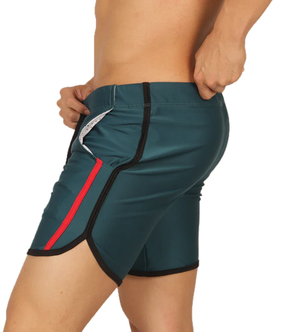 Nice Green Beachwear front view by Gigo Underwear