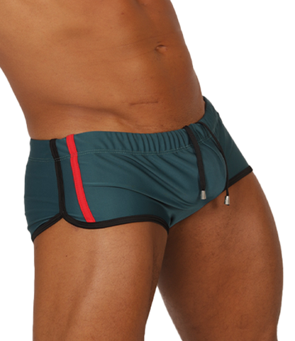 NICE GREEN SWIM TRUNK - Men's Sport Trunk with Modern Style
