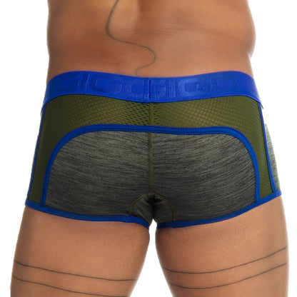 NIRVANA GREEN TRUNK - Sexy green boxer for man with cup that allows enhancement