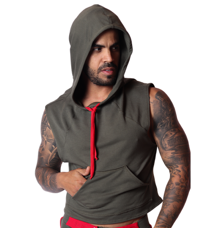 Nafts Green Hoody T Shirt by Gigo Underwear