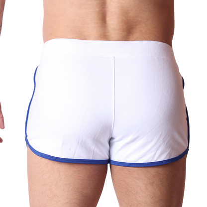Nafts White Shorts back view by Gigo Underwear