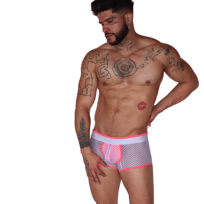Net Fuchsia Trunk on model by Gigo Underwear