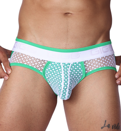 Net Green Jock Thong by Gigo Underwear