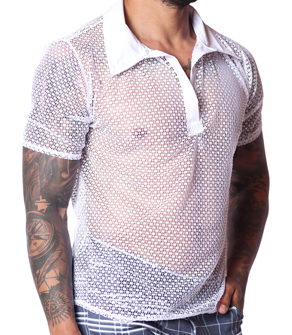 Net White Shirt by Gigo Underwear