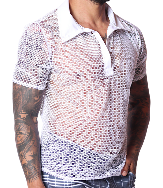 Net White Shirt by Gigo Underwear
