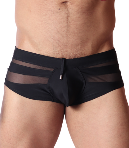 Panel Black Swim Brief by Gigo Underwear