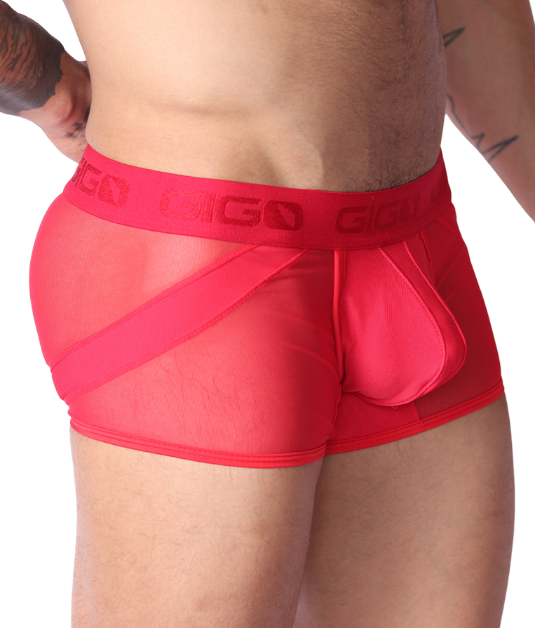 Panel Red Trunk front view by Gigo Underwear