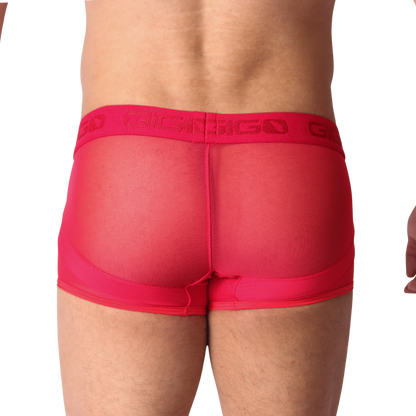 Panel Red Trunk back view by Gigo Underwear