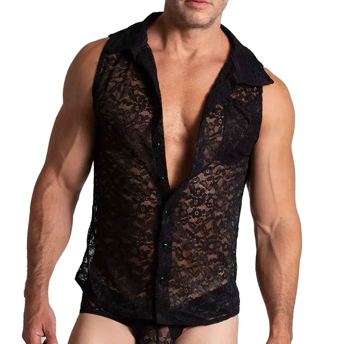 Paradise Black Shirt by Gigo Underwear