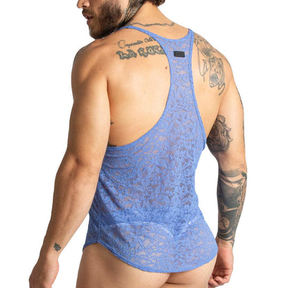 PARADISE BLUE TANK - Gigo Underwear & MensWear