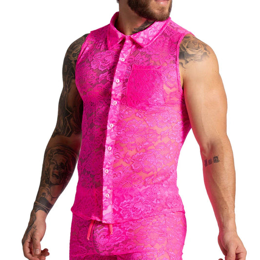 Paradise Fucshia Shirt by Gigo Underwear