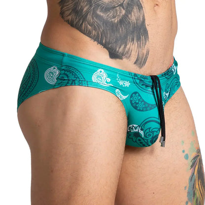 Paradise Swim Brief back view by Gigo Underwear
