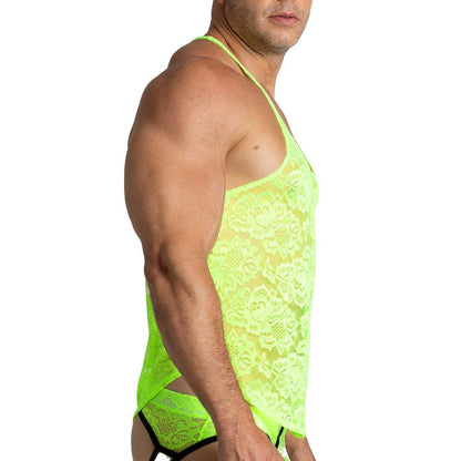 PARADISE YELLOW TANK - Gigo Underwear & MensWear