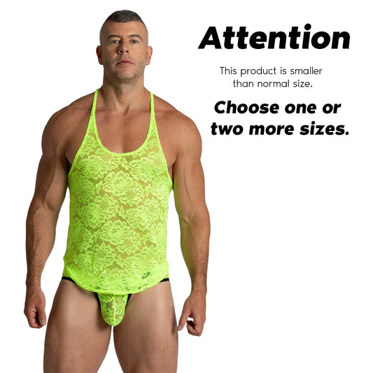 Paradise Yellow Tank by Gigo Underwear