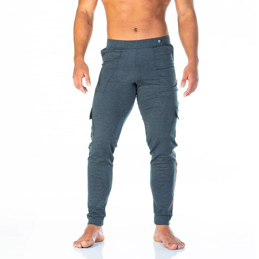 Party Gray Sportpants front view by Gigo Underwear