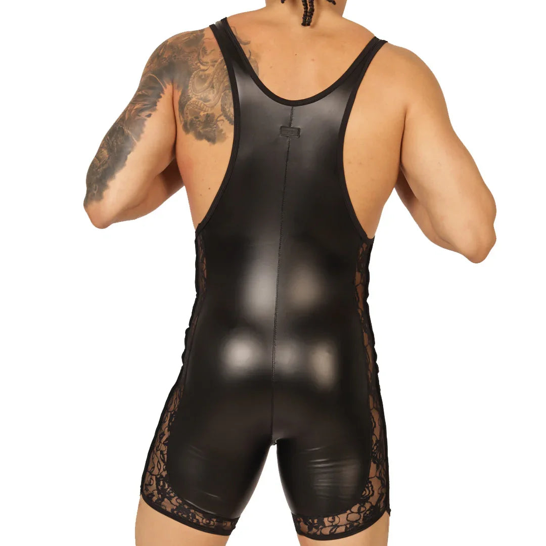Passione Black Body front view by Gigo Underwear