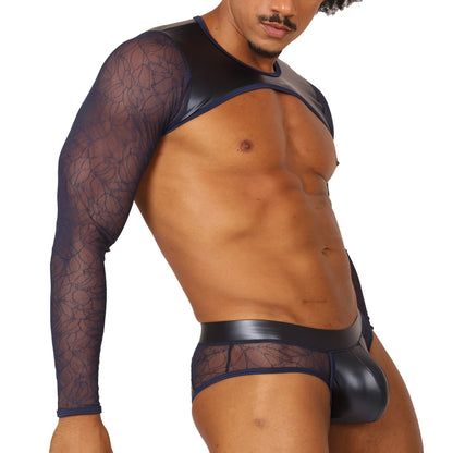 PASSIONE BLUE HARNESS - Men's Fetish Harness with Bold Design